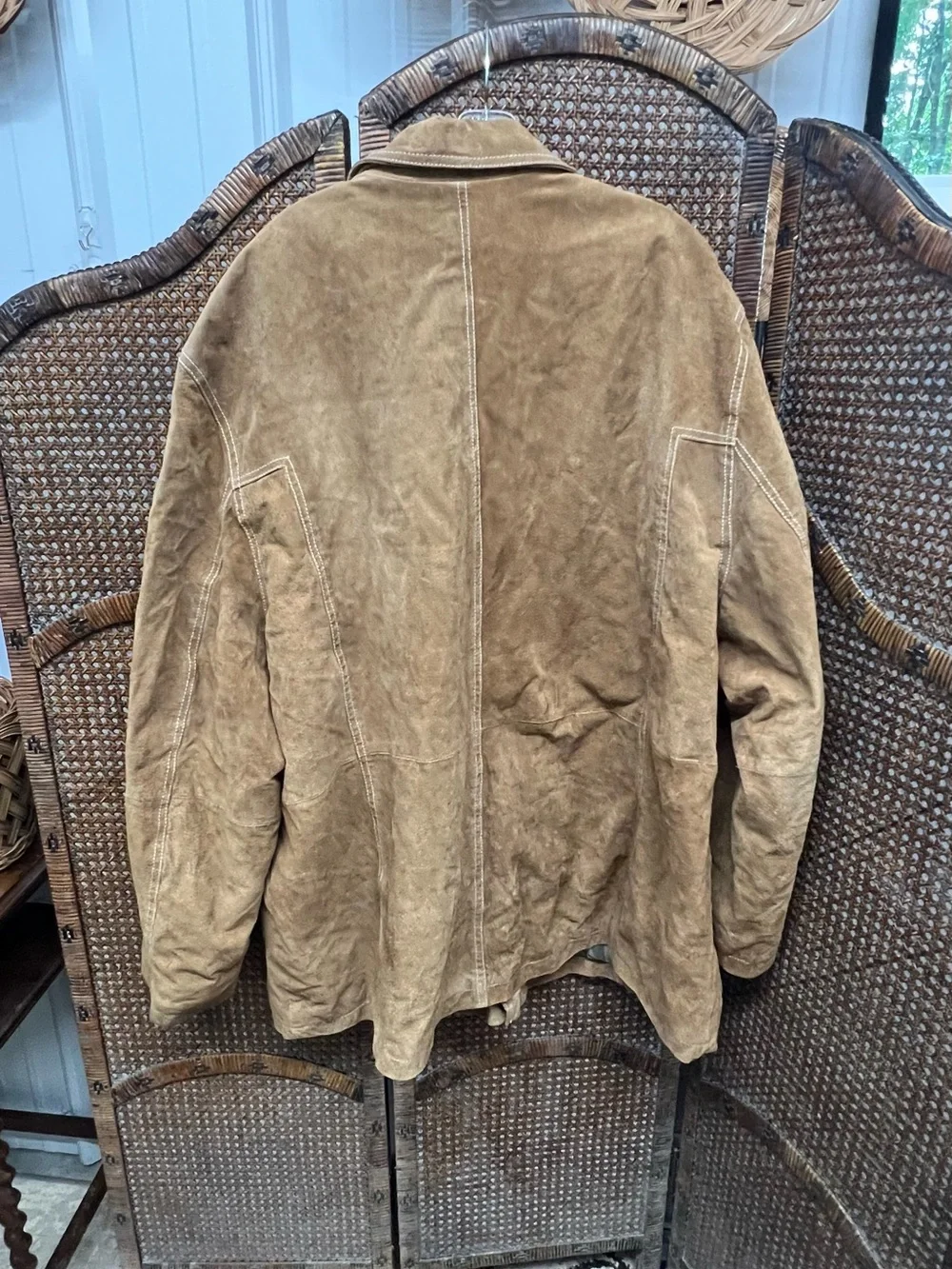 Wilson’s leather M. Julian coat 2X tan suede leather mens jacket coat